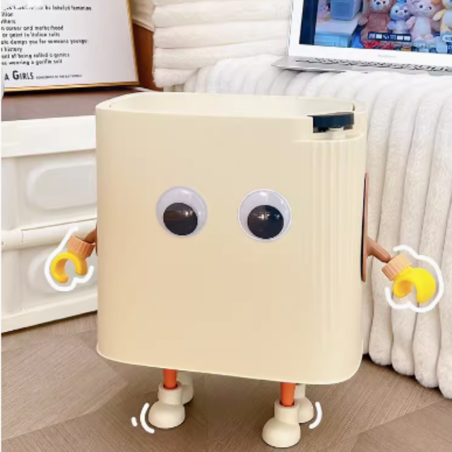 客廳可愛臥室大容量垃圾桶輕奢高級附蓋子 (大號)