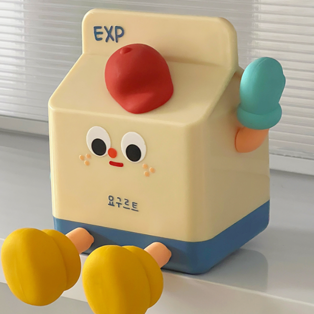 牛奶盒夜燈/手機架