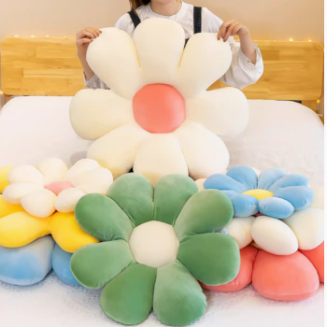 小雛菊抱枕坐墊