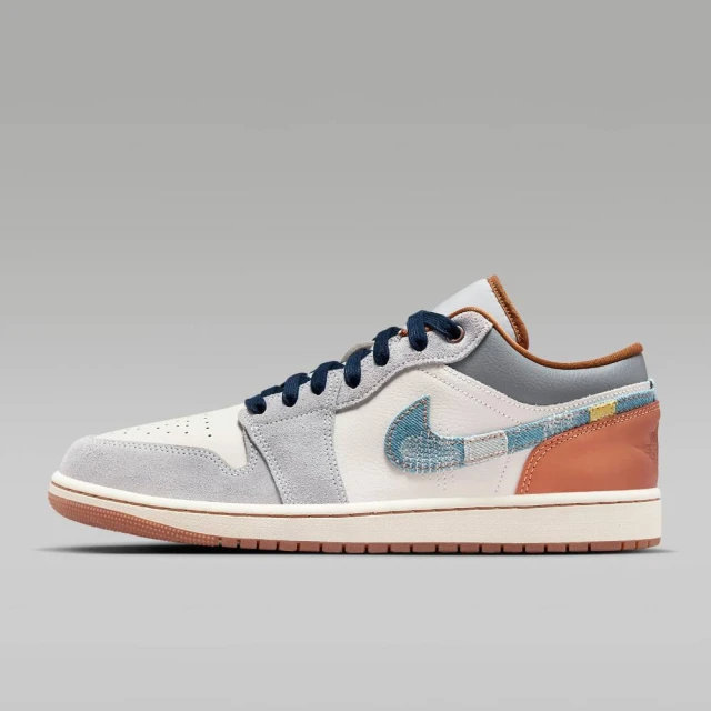 NIKE AIR JORDAN 1 LOW SE 灰藍白鞋