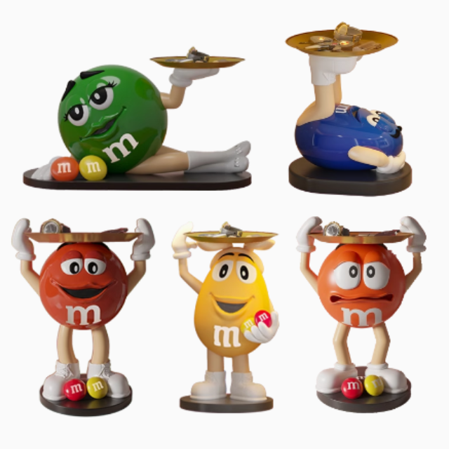 mm豆人玩具置物居家擺設(盲盒隨機一個)