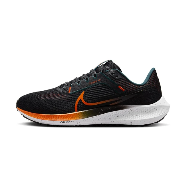 NIKE Air Zoom Pegasus黑橘色慢跑鞋