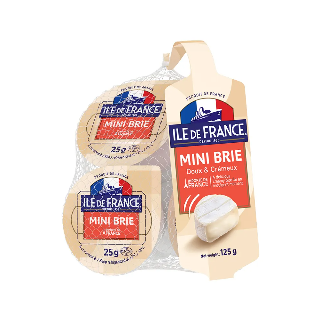 ILE DE FRANCE 法蘭希迷你布里乾酪 25g (5入)-冷藏配送 (小份量 起司 / 乳酪)