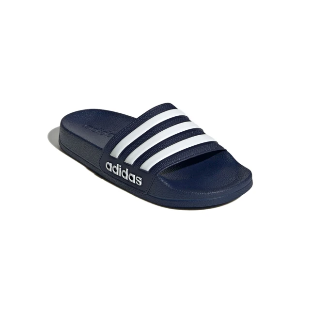 adidas ADILETTE SHOWER K 深藍拖鞋