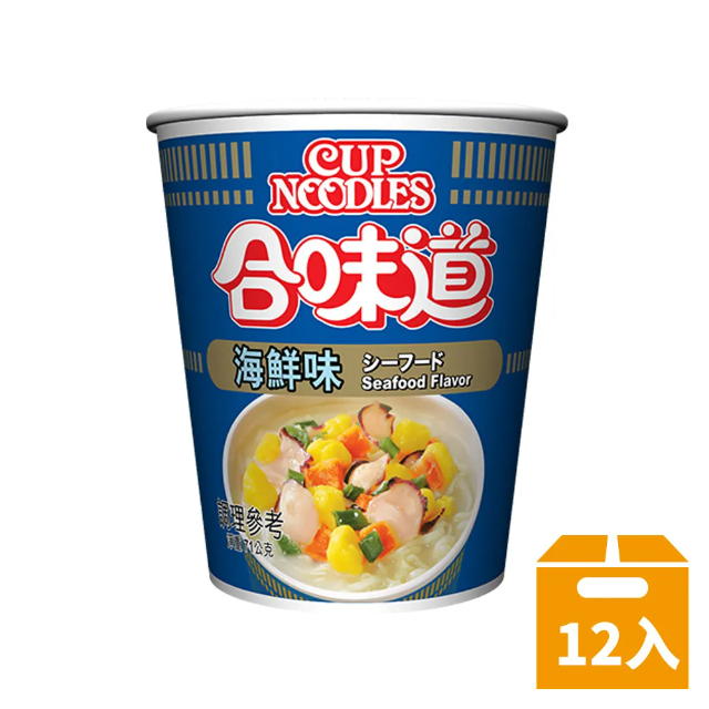 日清》合味道 海鮮味杯麵(71g/杯)x12杯