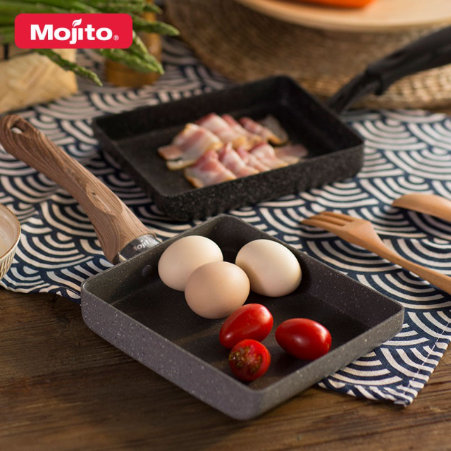 Mojito玉子燒IH不沾鍋 日本大金塗料 玉子燒鍋 煎蛋鍋 15X18cm 電磁爐可用