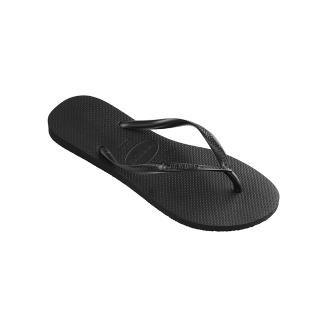 Havaianas 哈瓦仕 Slim 細帶夾腳拖鞋 黑色