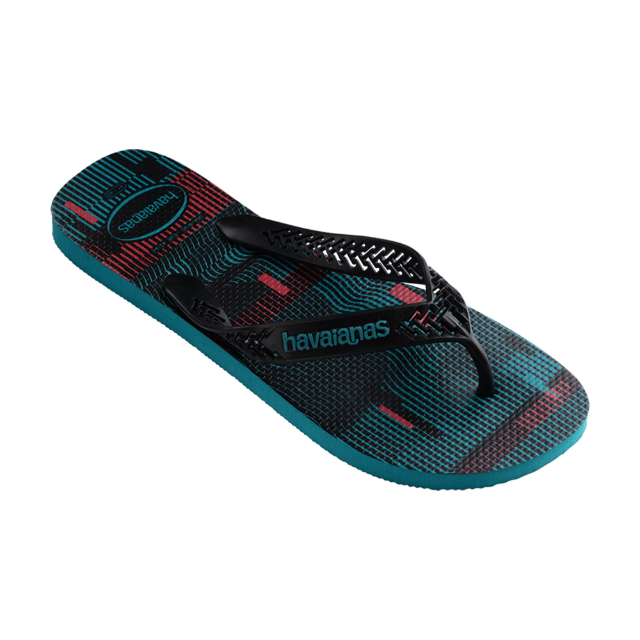 Havaianas 哈瓦仕 Power Light 幾何線條夾腳拖鞋 黑色