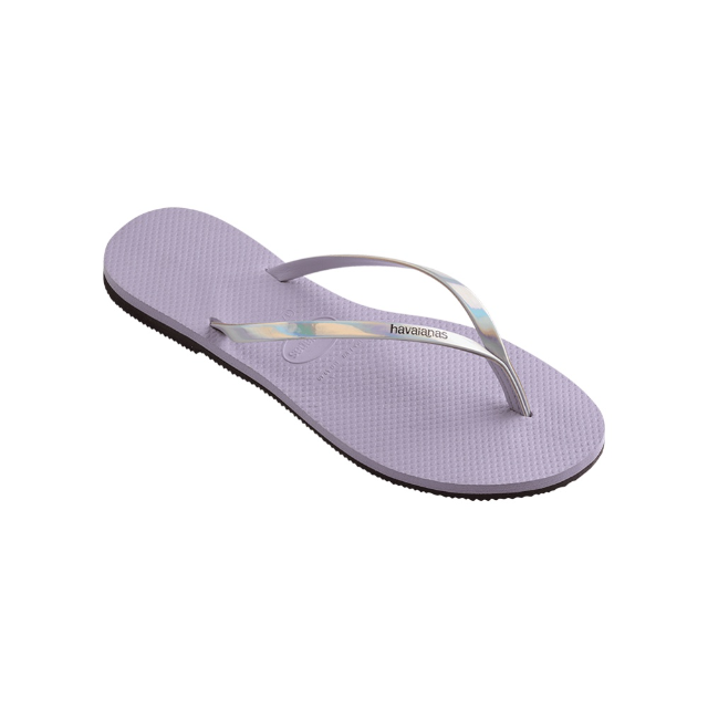 Havaianas 哈瓦仕 You Metallic 金屬鞋帶夾腳拖鞋 銀紫色