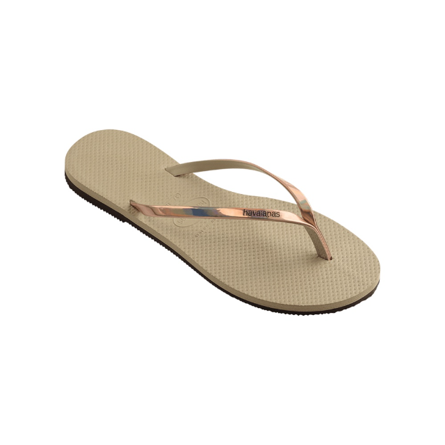 Havaianas 哈瓦仕 You Metallic 金屬鞋帶夾腳拖鞋 玫瑰金