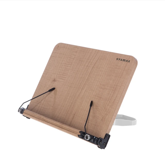 SYSMAX 13段可調式高級木質多功能 看書架 中/M(白)