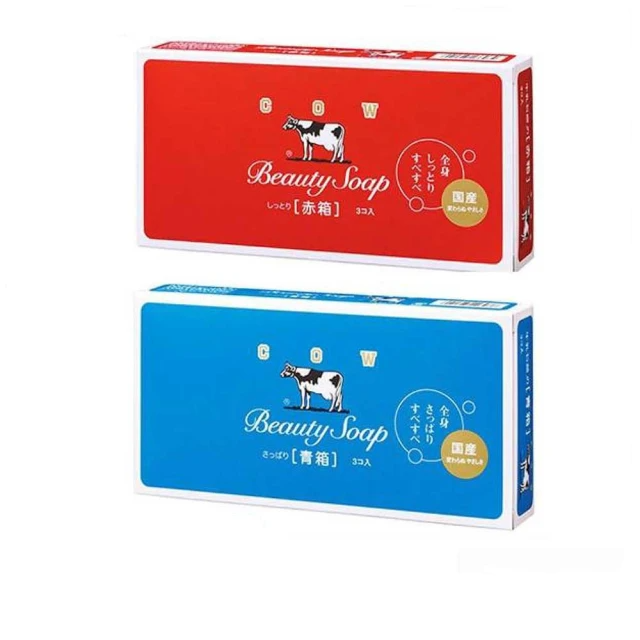 COW日本牛乳石鹼香皂3入組（玫瑰滋潤／茉莉清爽）