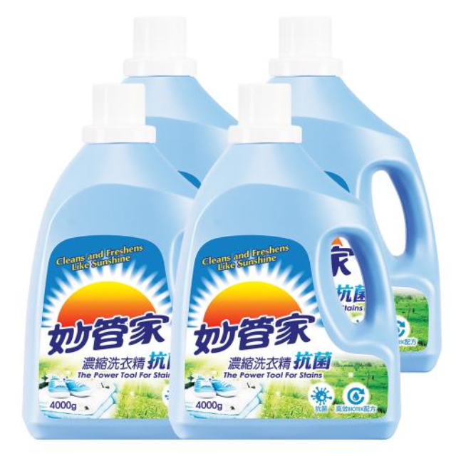 【妙管家】濃縮洗衣精 (抗菌) 4000g (4入/箱)