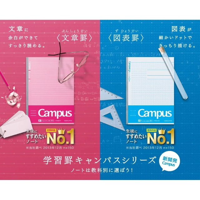 Campus 學習專用筆記本 書寫 27行 F3AM KOKUYO