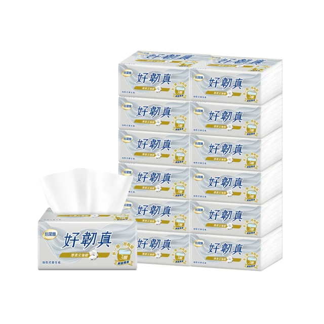 倍潔雅 好韌真3層抽取式衛生紙PEFC(100抽12包6袋/箱)