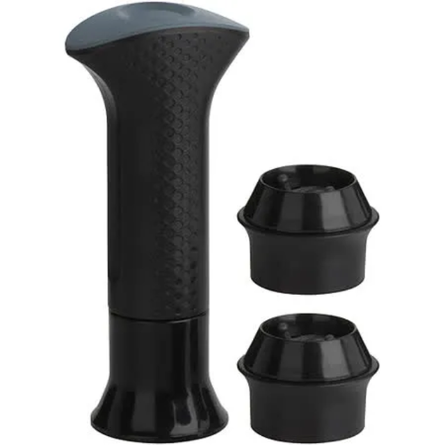 抽真空器+2瓶塞組(黑) | 紅酒塞 真空瓶塞 保鮮瓶塞 葡萄酒塞