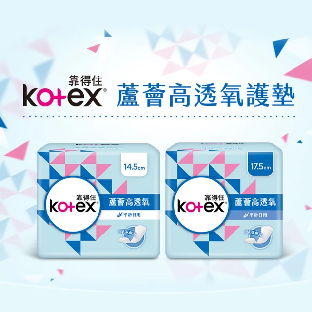 Kotex 靠得住 蘆薈高透氧護墊加長無香17.5cm 24片x24包/箱