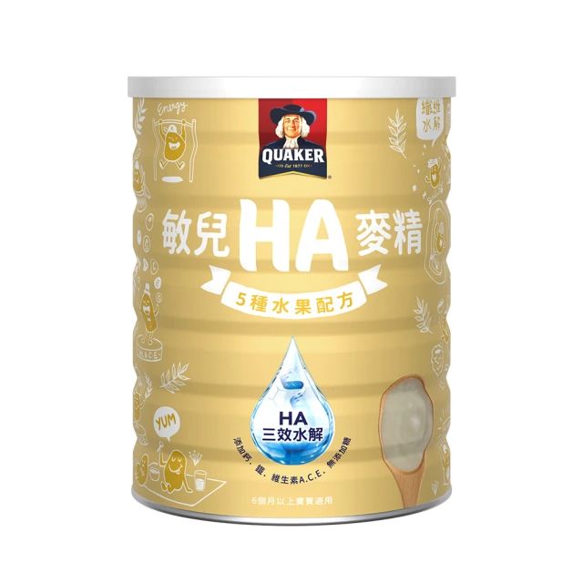 桂格 敏兒HA麥精 五種水果配方700g/罐