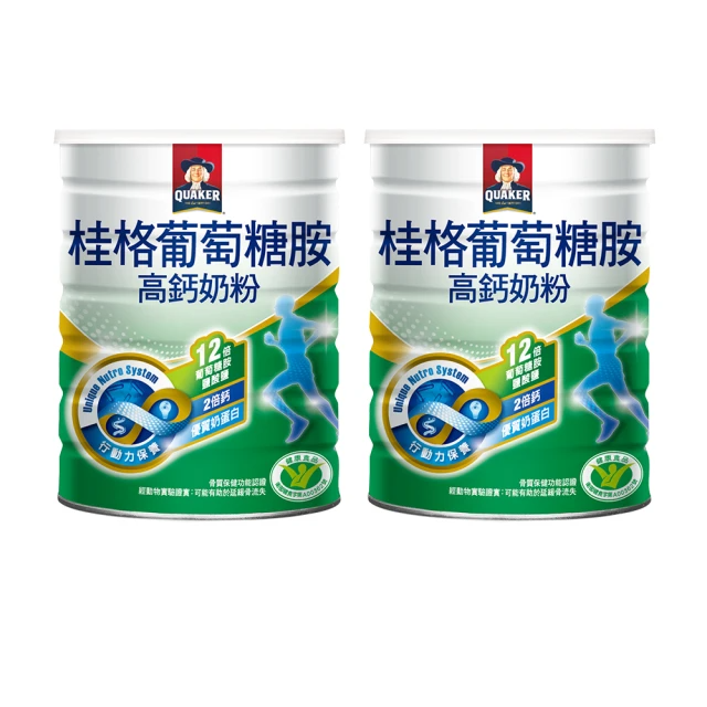 QUAKER桂格 葡萄糖胺奶粉1500gX2罐