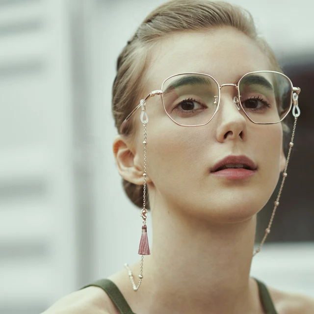 JINS 輕時尚流蘇眼鏡吊鍊