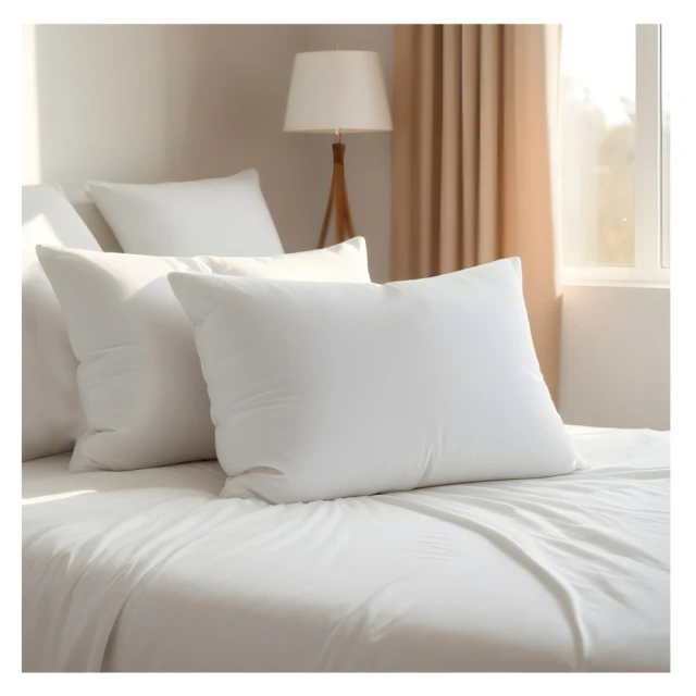 不賴床 台灣製造 超回彈纖維枕 大白胖枕 2入組