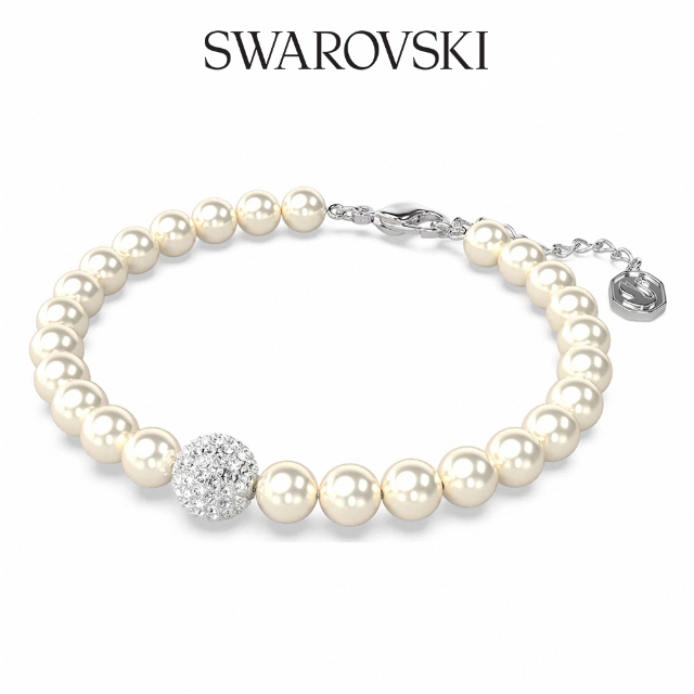 SWAROVSKI 施華洛世奇 Swarovski Remix Collection Strand 白色 鍍白金色