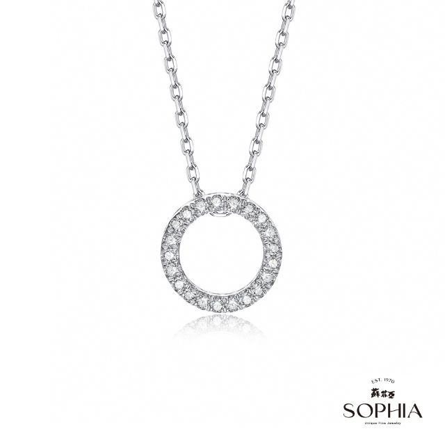 【SOPHIA 蘇菲亞珠寶】無限愛 14K金 鑽石項墜