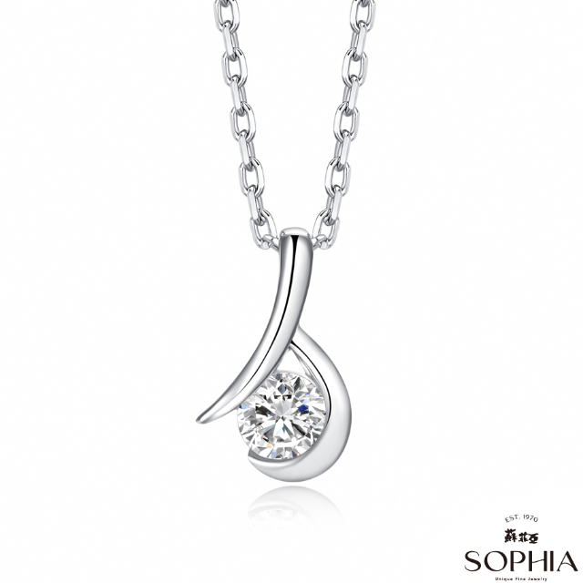 【SOPHIA 蘇菲亞珠寶】雋永 10分 14K金 鑽石項墜