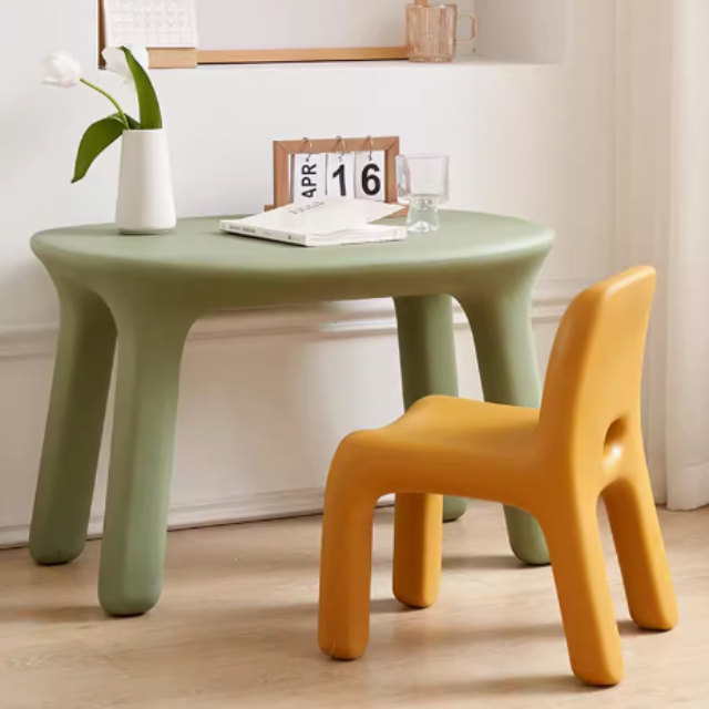 簡約兒童學習桌椅組