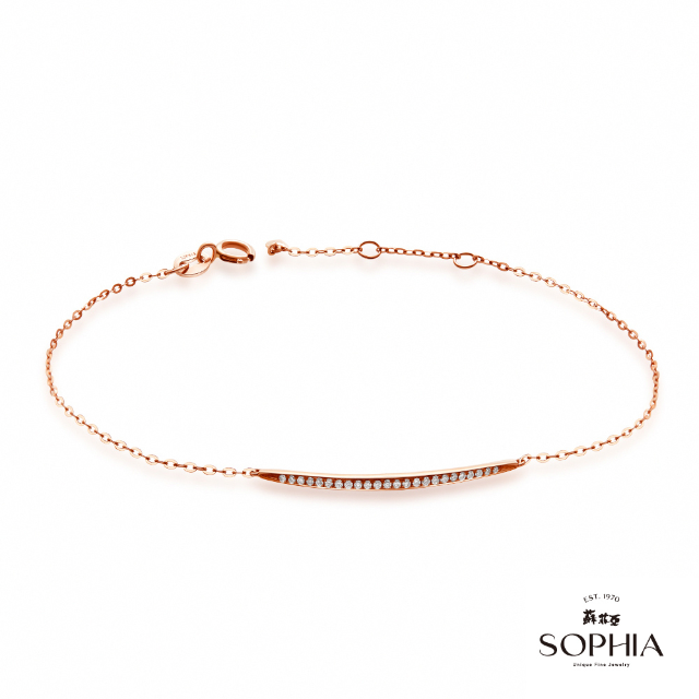 【SOPHIA 蘇菲亞珠寶】簡愛 14K 鑽石手鍊