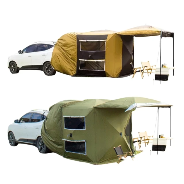 免搭建車尾自動帳篷 (沙漠黃)