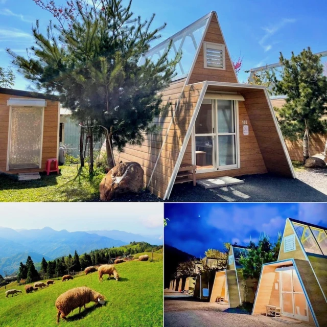 【商品卷】南投清境基路伯營區★星空玻璃三角露營屋