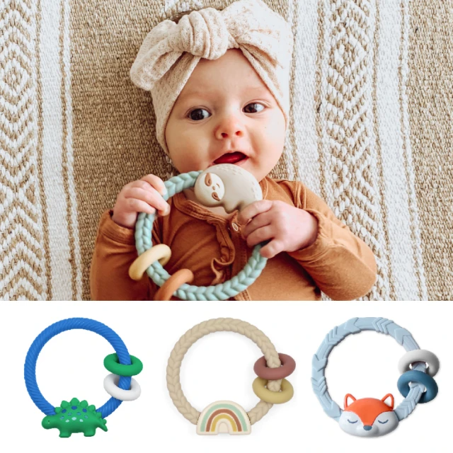 Itzy Ritzy 矽膠搖鈴固齒環