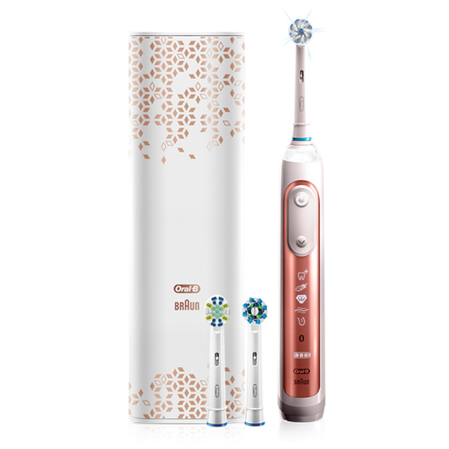 德國百靈Oral-B Genius9000 3D智慧追蹤電動牙刷 (玫瑰金)