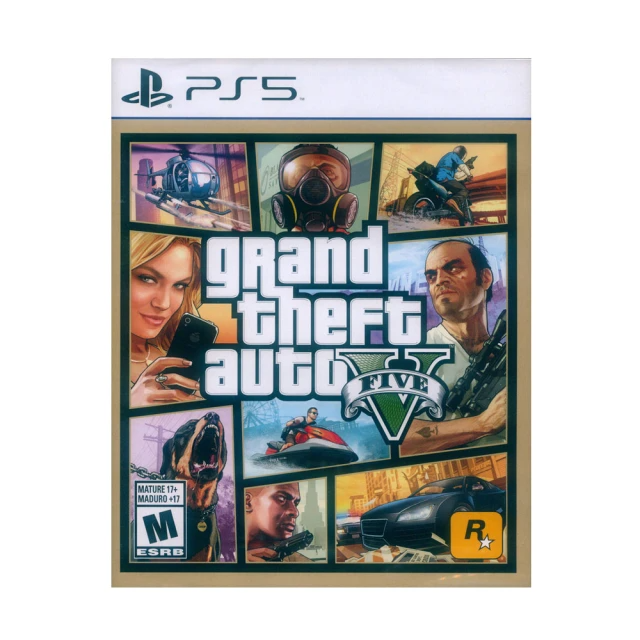 SONY 索尼 PS5 GTA5 俠盜獵車手5 Grand Theft Auto V(中英文美版)