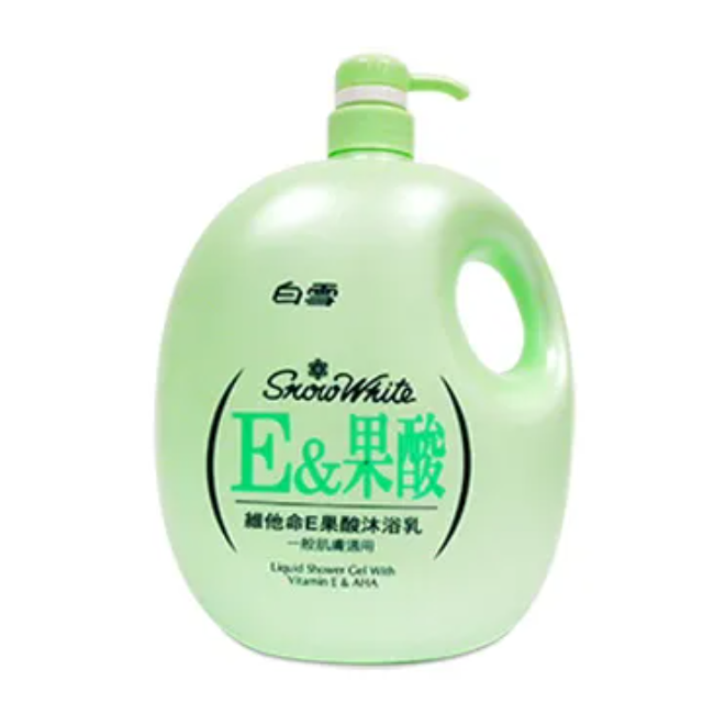 白雪_維他命E&果酸沐浴乳2000cc
