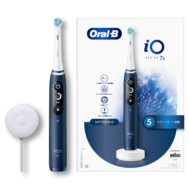 德國百靈Oral-B iO7微磁電動牙刷 (藍)