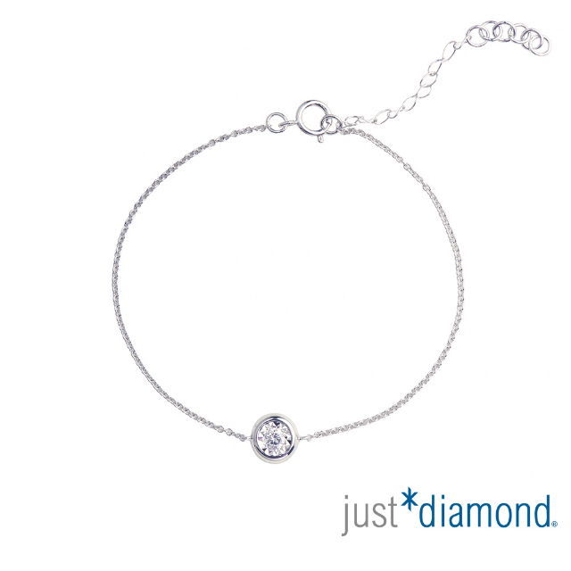 【Just Diamond】Dreamy系列 18K白金鑽石手鍊