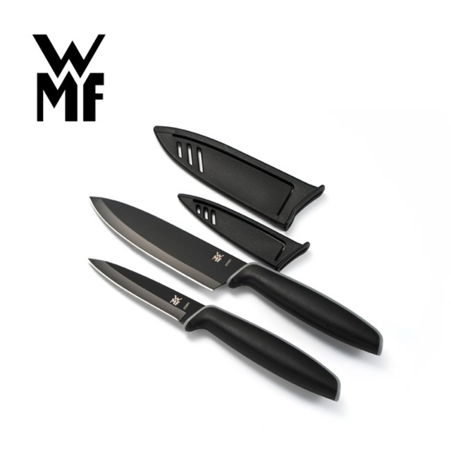 【德國WMF】TOUCH 不鏽鋼雙刀組 (附刀套) (9CM/13CM)