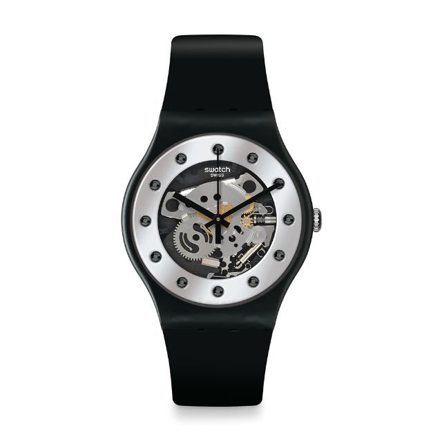 【SWATCH】New Gent 手錶 SILVER GLAM AGAIN (41mm) 瑞士錶 SO29B109