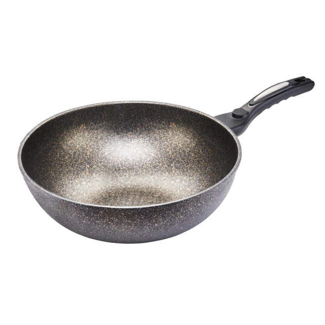 正牛 韓國正宗大理石不沾炒鍋-30cm