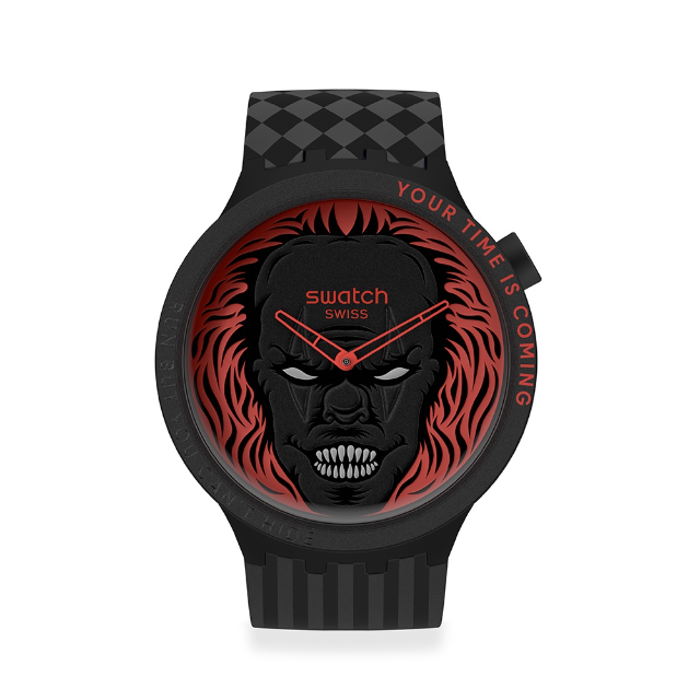 【SWATCH】BIG BOLD 萬聖節 手錶 YOUR TIME IS COMING (47mm) 瑞士錶 SB01B128