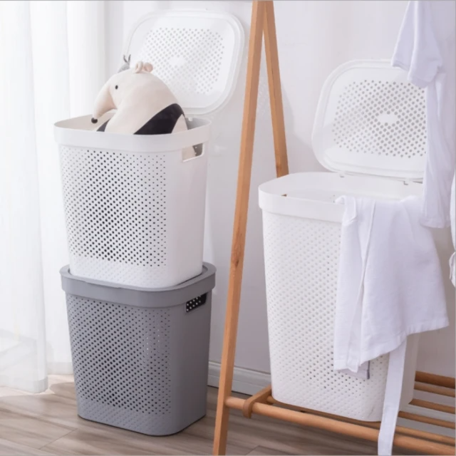MGSHOP 加蓋洗衣籃髒衣籃 大款/2色