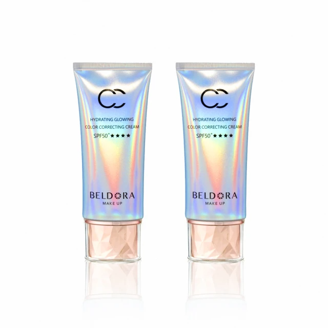 BELDORA 蓓朵娜 保濕光感SPF50+防曬CC霜SPF50+2入組