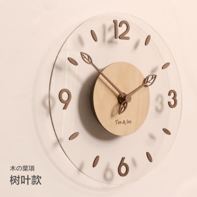 Noname-北歐風 透明時鐘