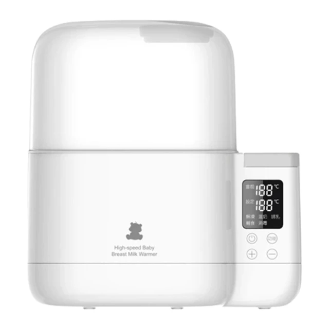 SnowBear 韓國小白熊 智能拍拍 雙瓶恆溫溫奶器 臨時緊急蒸氣消毒鍋