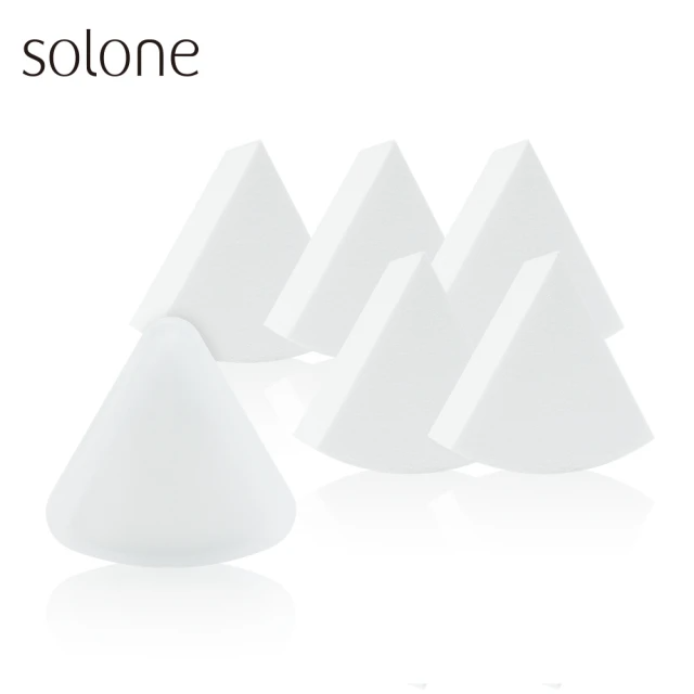 Solone 面面俱到上妝粉撲(扇形6入)