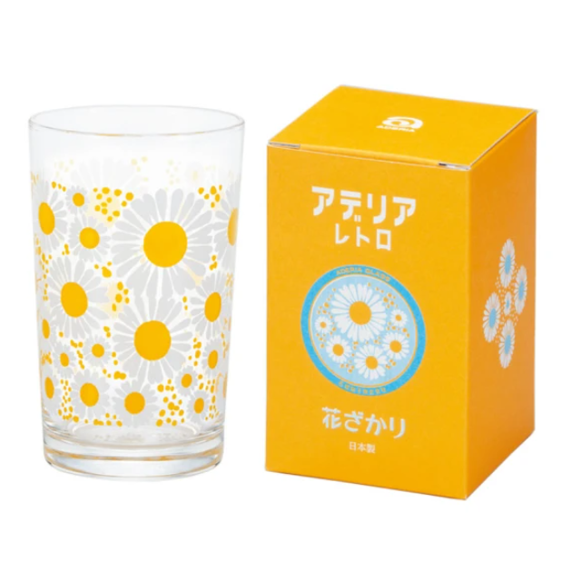 ADERIA  日式玻璃杯 黃菊款/200ml
