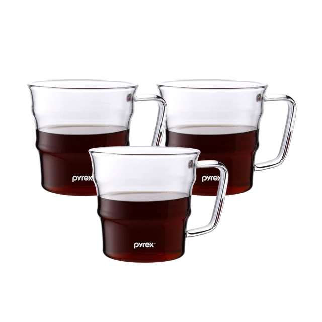 CorelleBrands 康寧餐具 咖啡玻璃杯 300ml 3入組