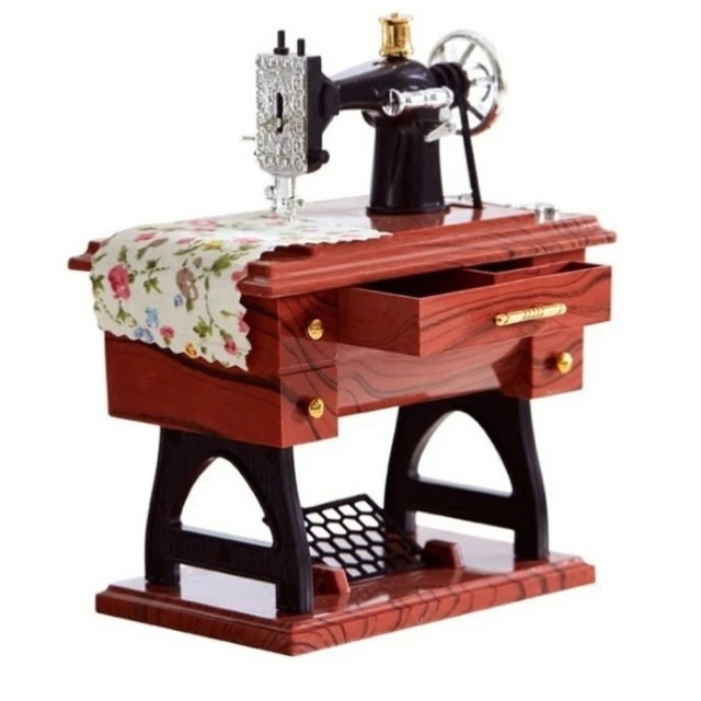 仿真復古縫紉機造型音樂盒